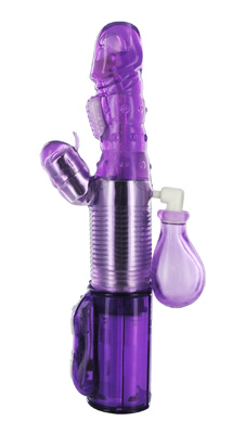 7 Function Ejaculating Vibrator - Purple